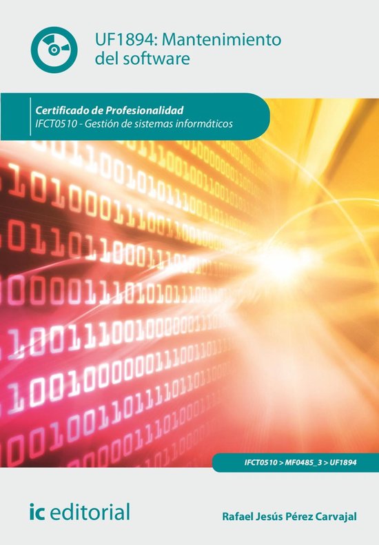 Mantenimiento del software. IFCT0510 - cover