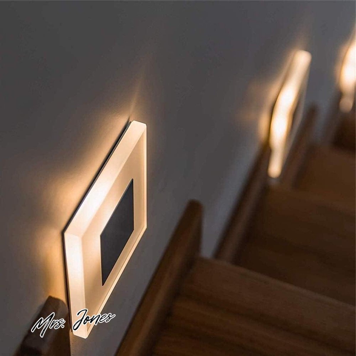 Mrs. Jones Twstyfal Traplamp led-wandverlichting trapverlichting traplamp wandspot 230 V warm wit - verlichting voor trap (1 stuk) .
