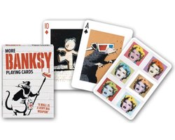 Piatnik speelkaarten Banksy kunst - More Banksy Single Deck multicolor.