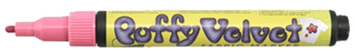 Marvy Uchida Puffy Velvet Textielstift Koraalroze