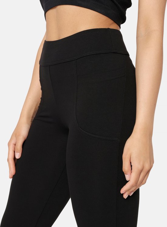 Bellivalini Dames Yogabroek - Sport - Vrijetijdsbroek - Lang - Viscose - Sportbroek - BLV-BLV50-282-YPF - Zwart - XS van Bellivalini — afbeelding 4