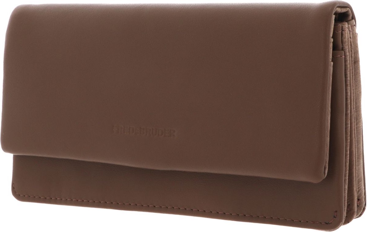 FREDsBRUDER Leren Portemonnee Pretty Little Things Wallet Heartbeat Smooth Toffee Bruine