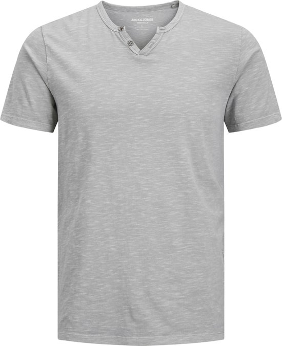 JACK & JONES Heren T-shirt Basic V-hals T-shirt, Set van 4 V-hals