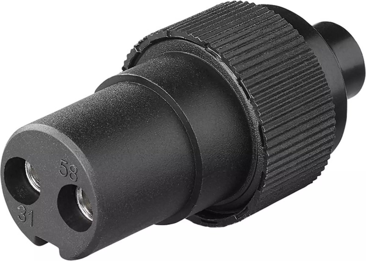 ProPlus 2-polige stekker - PVC - 12/24V - 60 mm lengte