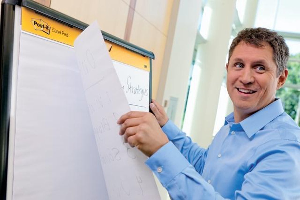 Post-it� Super Sticky zelfklevende Meeting Chart Wit 635 mm x 762 mm thumbnail 5