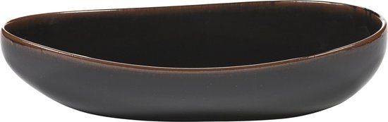 Serax Out Of Lines By Uncharted Serveerschaal 36x17 Black Brown