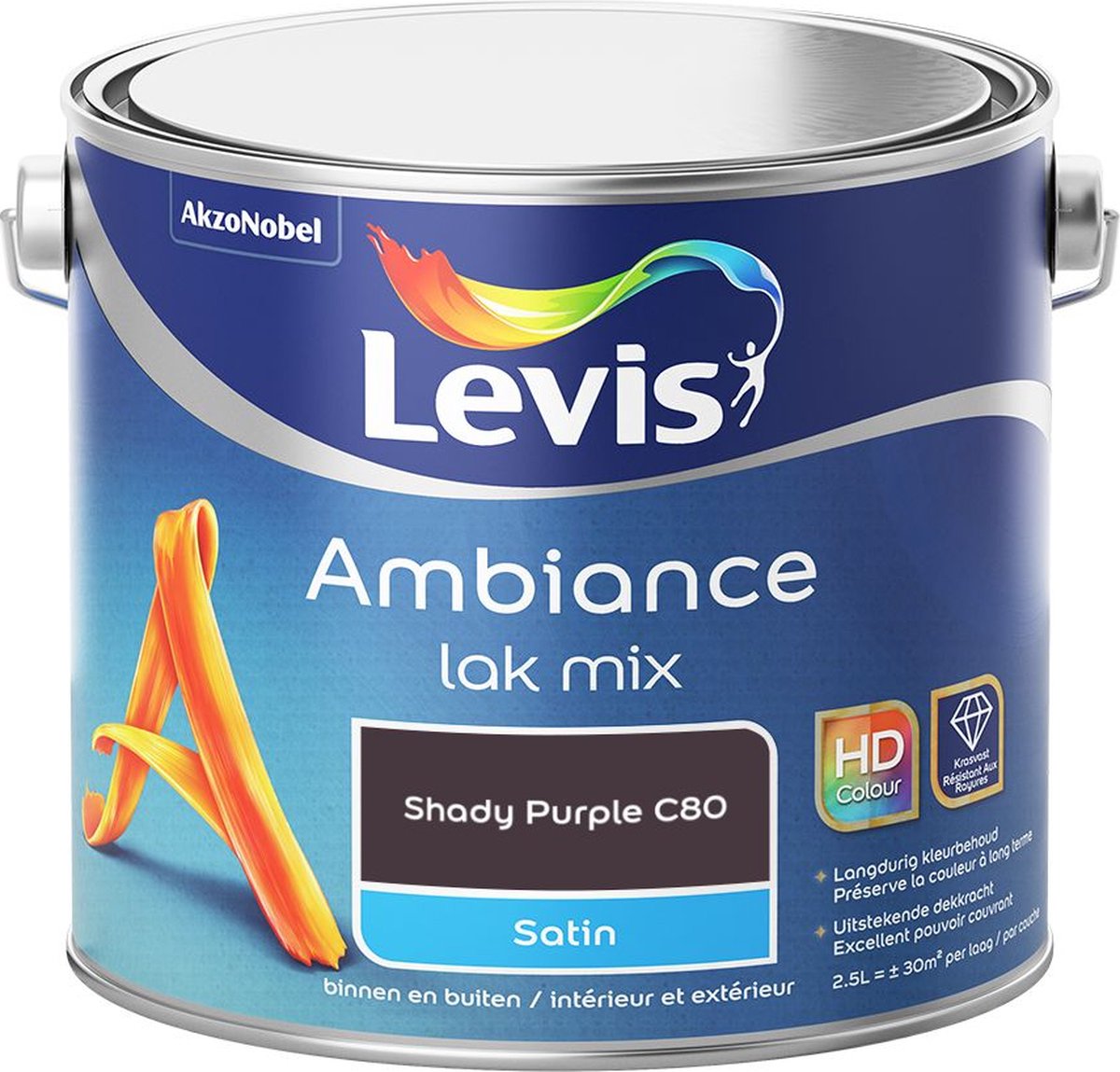Levis - Ambiance Lak Satin Mix - Shady Purple C80 - 2,5 L