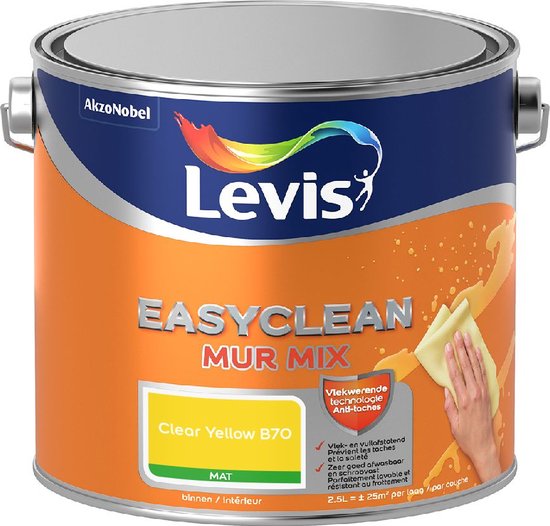 Levis - Easyclean Mur Mat Mix - Clear Yellow B70 - Mengverf - 2,5 L