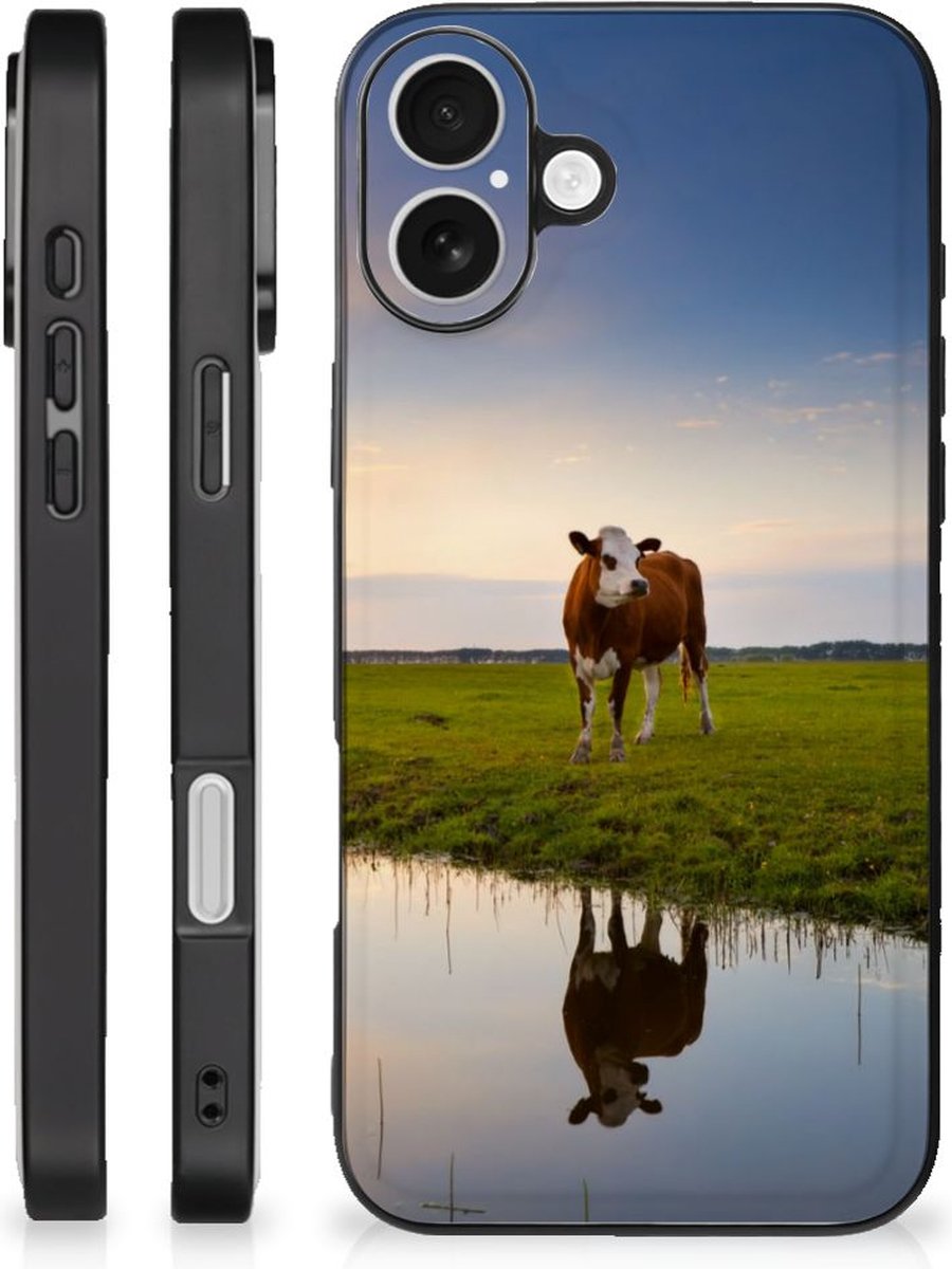 iPhone 16 Plus Dierenprint Telefoonhoesje Koe