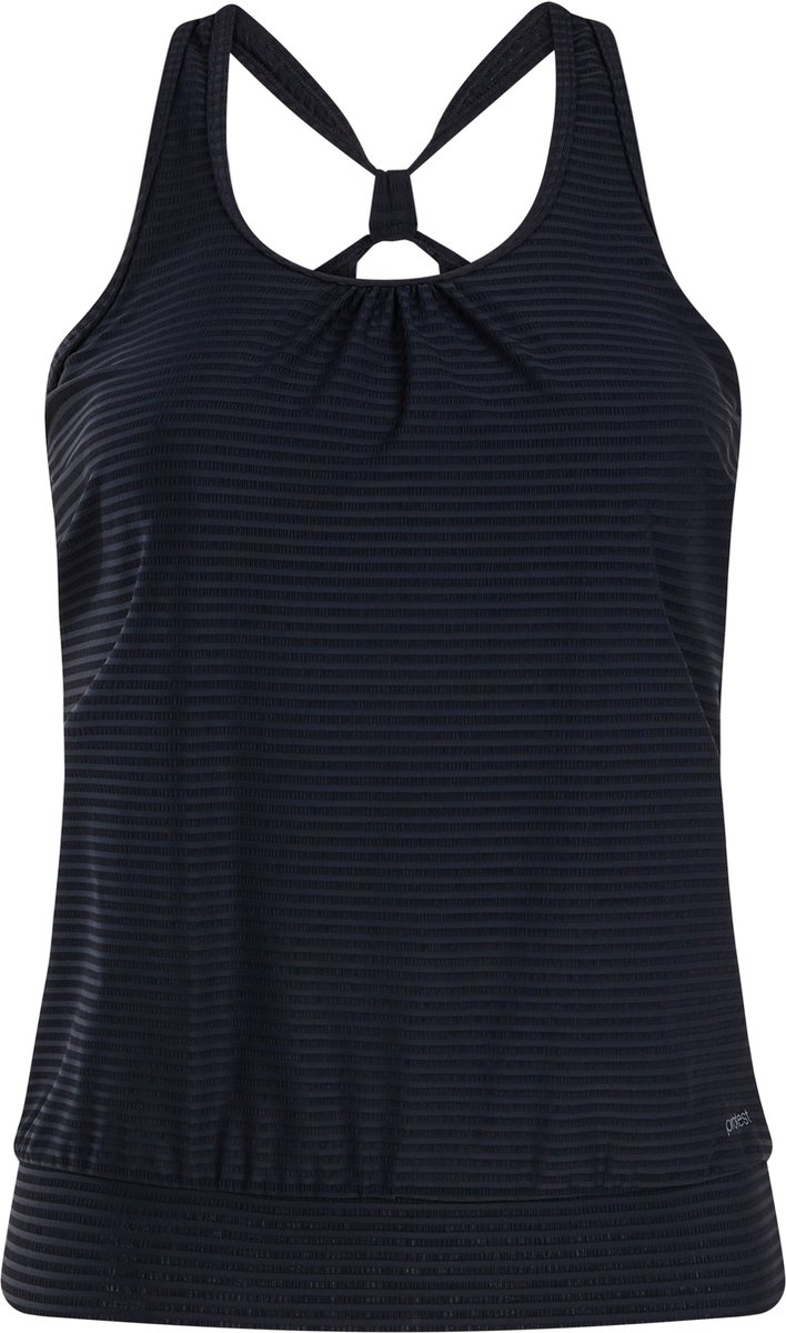 Protest MIXBest - Tankini top Dames - Uitneembare vulling - Gekruiste bandjes True Black