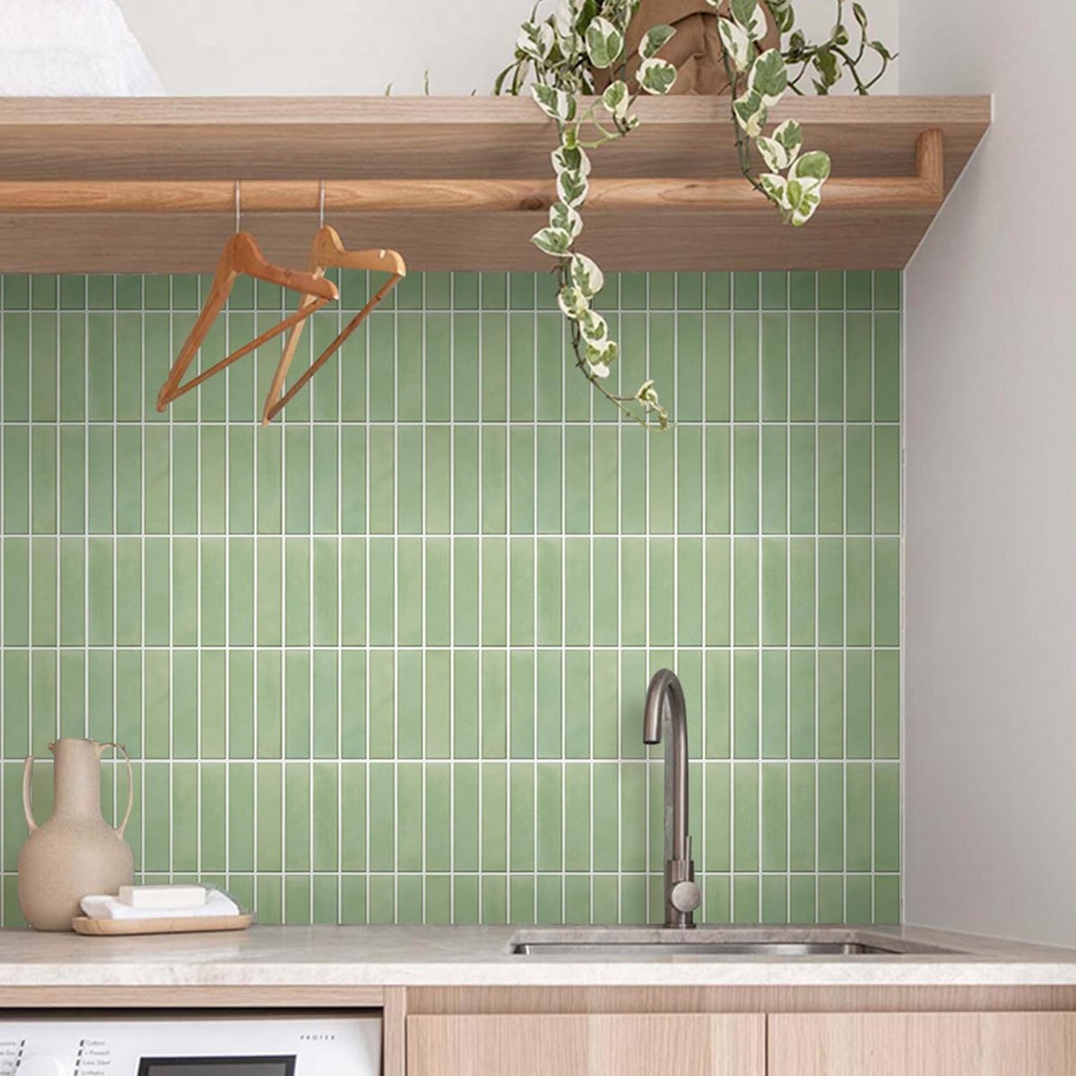 Livelynine Zelfklevende Tegels Badkamer Muur Zwart Goud 32-delige Hexagon Tegels Zelfklevende Keuken Waterdichte 3D Tegel Sticker Keuken Zwart 30.5x30.5CM Zelfklevende Badkamer Wandtegels Hexagon
