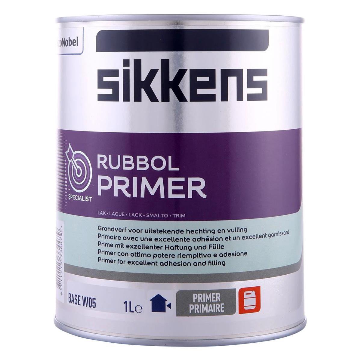 Sikkens Rubbol Primer Alkyd RAL 5004 Zwartblauw 1 Liter