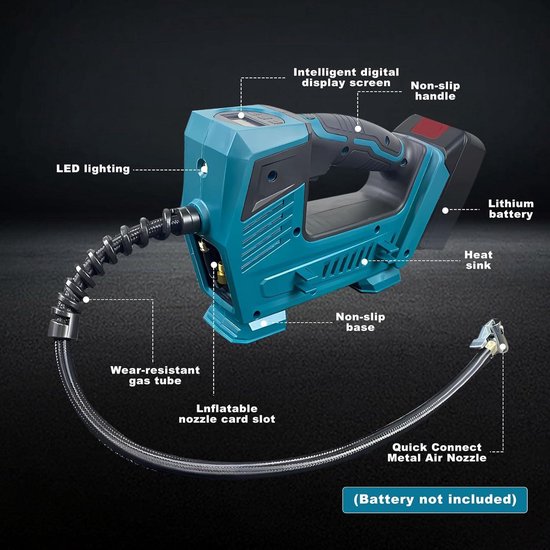 Greenworks 24 Volt Accu Compressor G24AC - Greenworks Concurrent