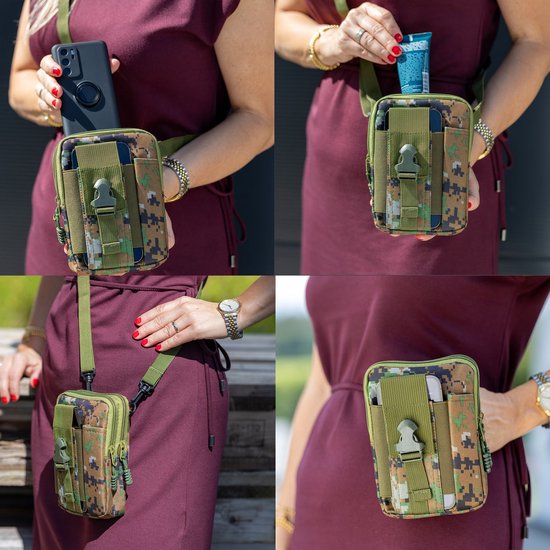 Kitnelw 2 Pièces Sac de Ceinture Tactique Militaire Sac Tactique Poche