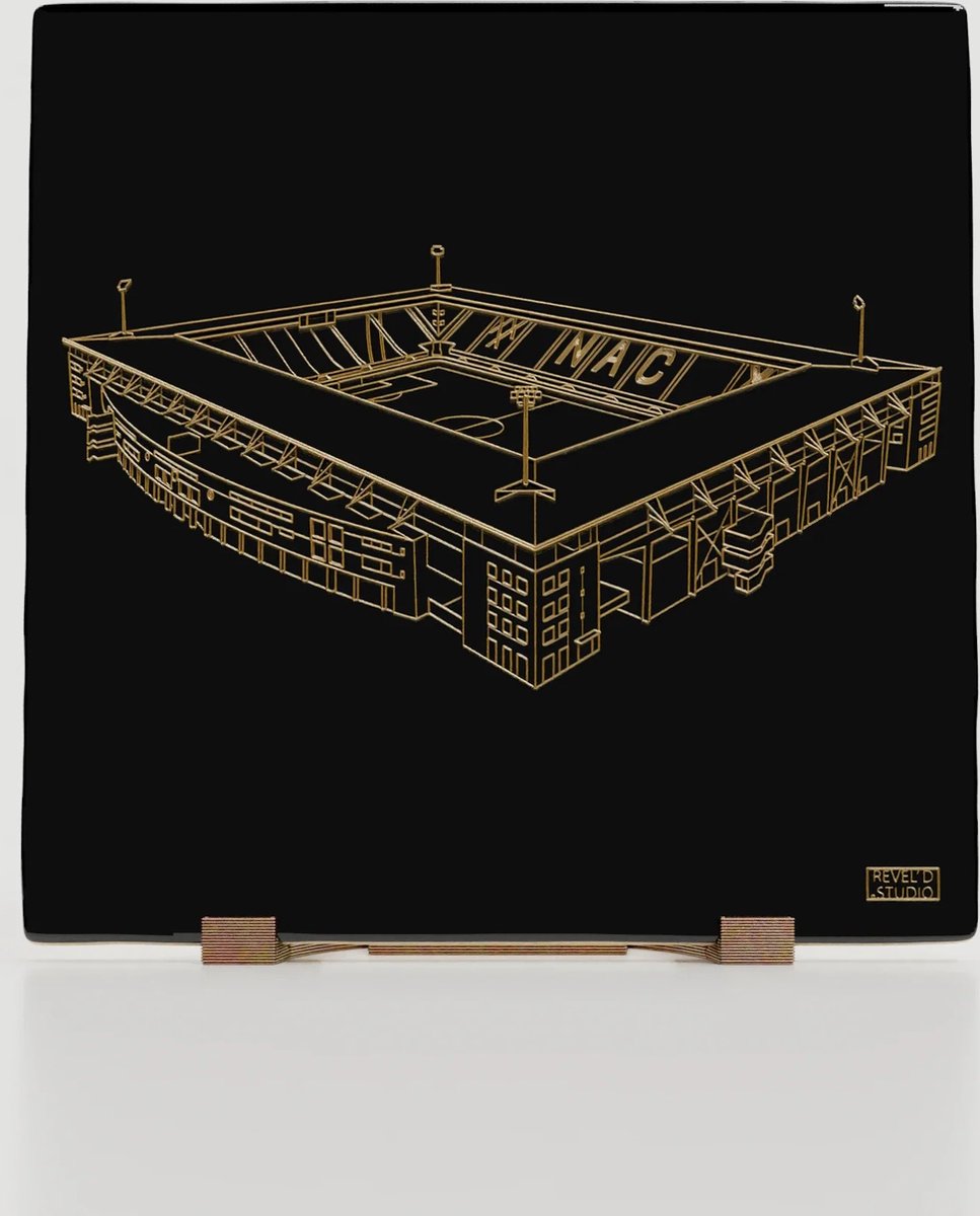 Rat Verlegh Stadion - Breda - Tegel (3D-Print) inclusief houder - NAC Breda