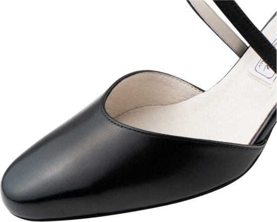 Werner Kern Patty - 65 Chaussures de danse Femme - Talon 6,5 cm - Devant pointu - Cuir - Semelles en daim - Latin, Salsa, Tango, Salon - Werner Kern - Zwart - 38