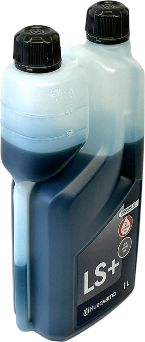 Husqvarna 2x LS+ tweetaktolie 1 liter ( 2x 578037002 ) - 2-taktolie - Low Smoke Oil — afbeelding 3