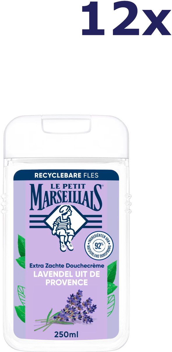 12x Le Petit Marseillais Lavender douchegel 250ML
