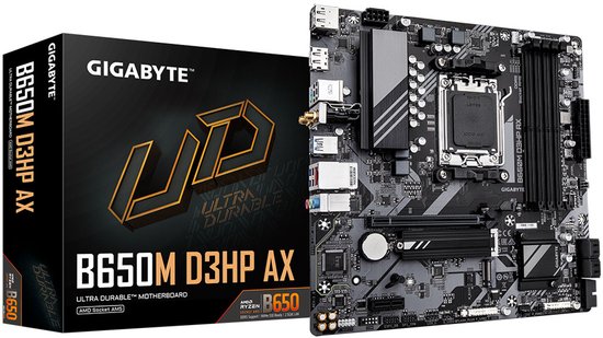 GIGABYTE B650M D3HP AX moederbord AMD B650 Socket AM5 micro ATX