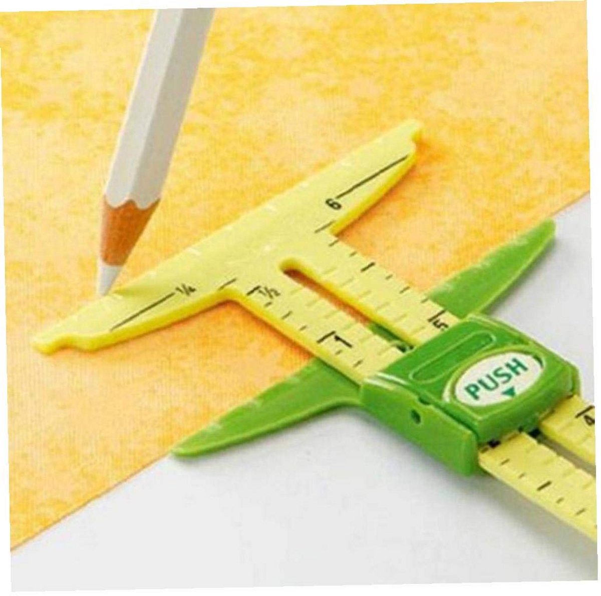 5-in-1 Meetgereedschap Set voor Patchwork en Naaien: Liniaal & Snijgereedschap