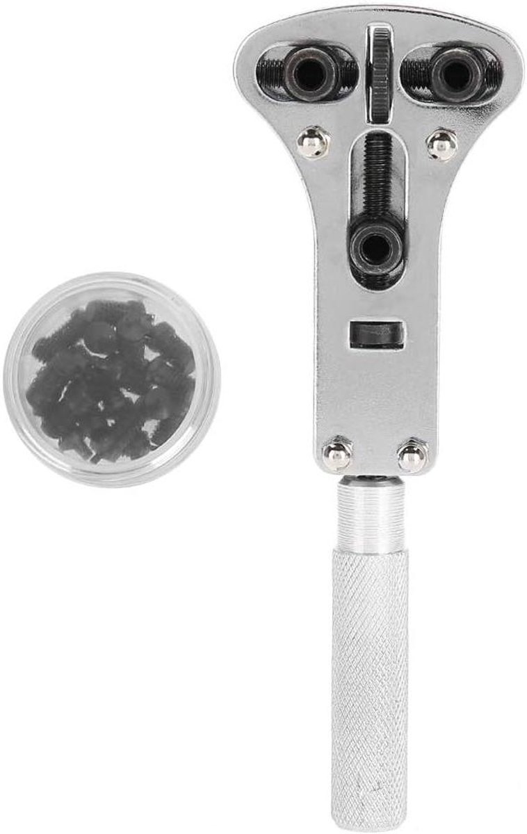 Behuizing opener voor horloge reparaties - verstelbare schroef - gelegeerd stalen toolset - horloge achterkant opener en cover remover.