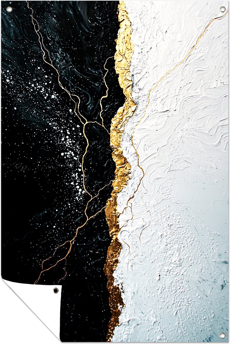 Gouden ader - Buiten decoratie - Tuinposter - 70x105 cm