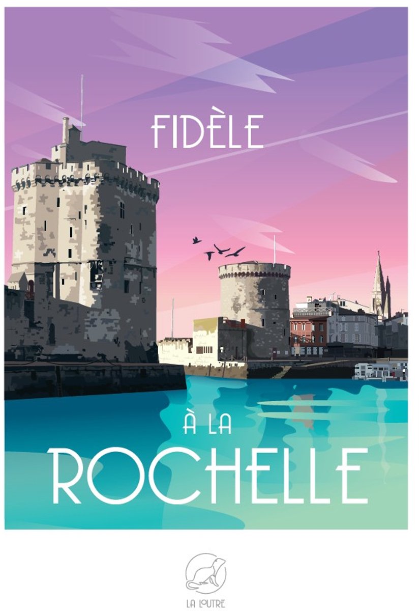 La Loutre puzzel 1000 stukjes - Fidèle à LA ROCHELLE puzzelspel.