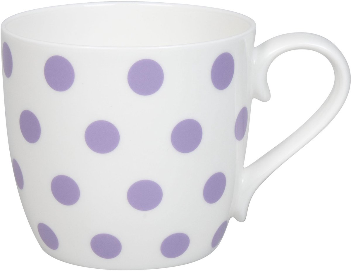 Könitz mok Dots - Lila, beker, porselein, 425 ml, 11 2 057 2815