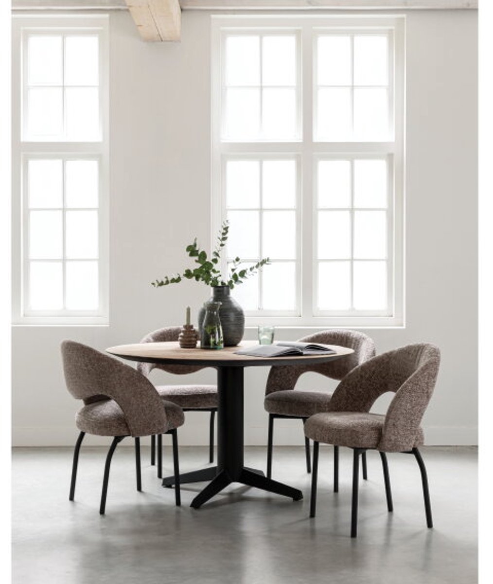 MUST Living Eetkamerstoel Arca - Stof - 61x61x86 cm
