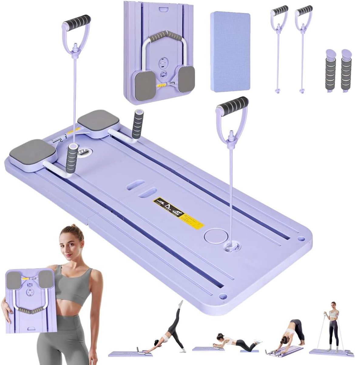 Opvouwbare Pilates Reformer Plank voor Full Body Training - Product - €261,43