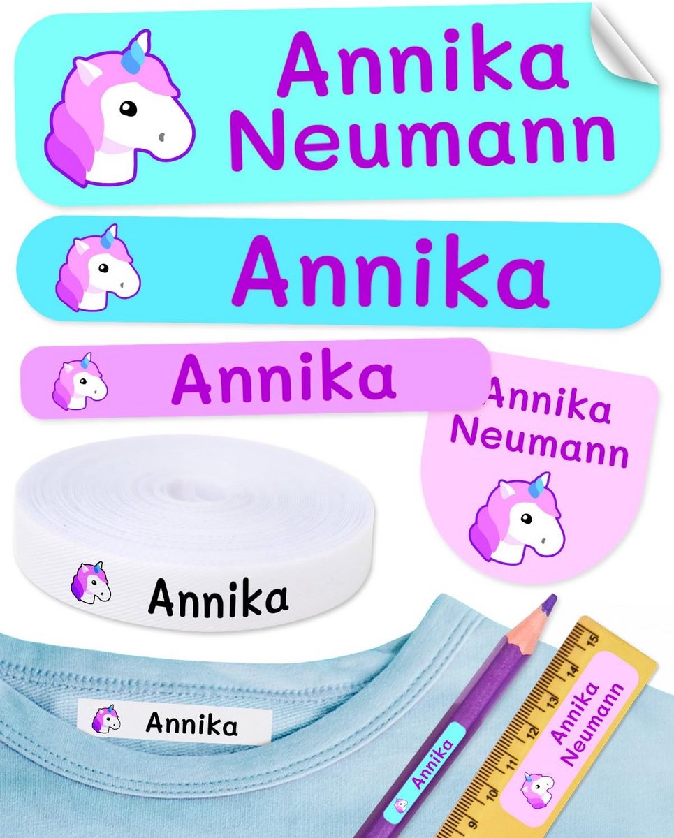 155 Gepersonaliseerde Naamstickers voor Kleding en Voorwerpen: Strijken en Zelfklevend