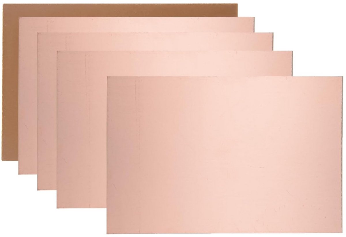 5 Stuks Koperen PCB Plaat 150x100mm Eenzijdig