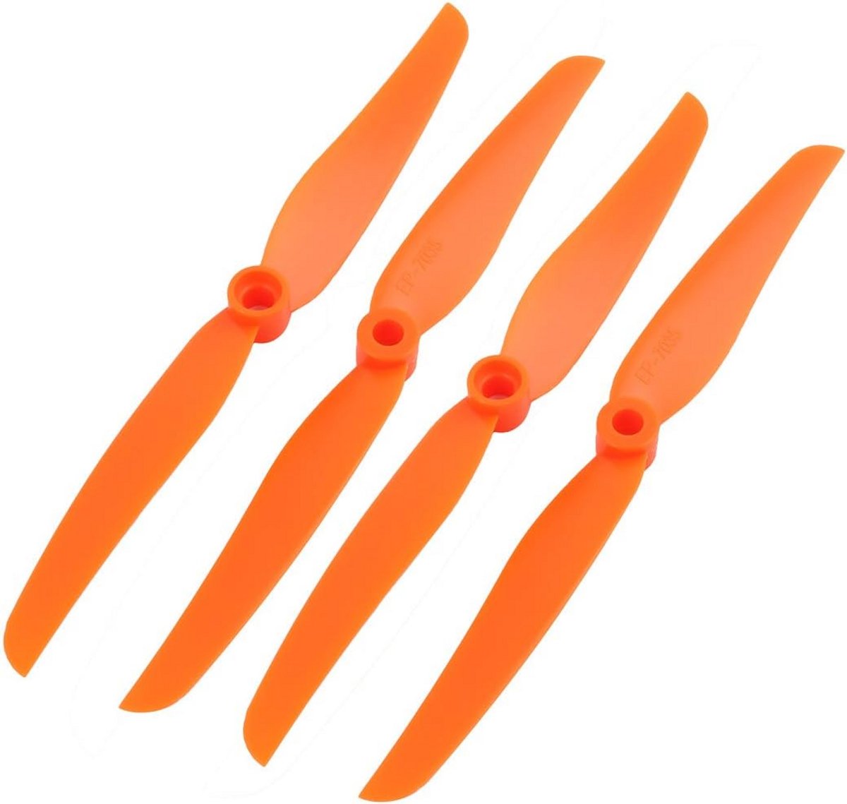 4 Stuks Oranje Propellers voor RC Vliegtuigen en Drones - 7035 2-Blads CCW