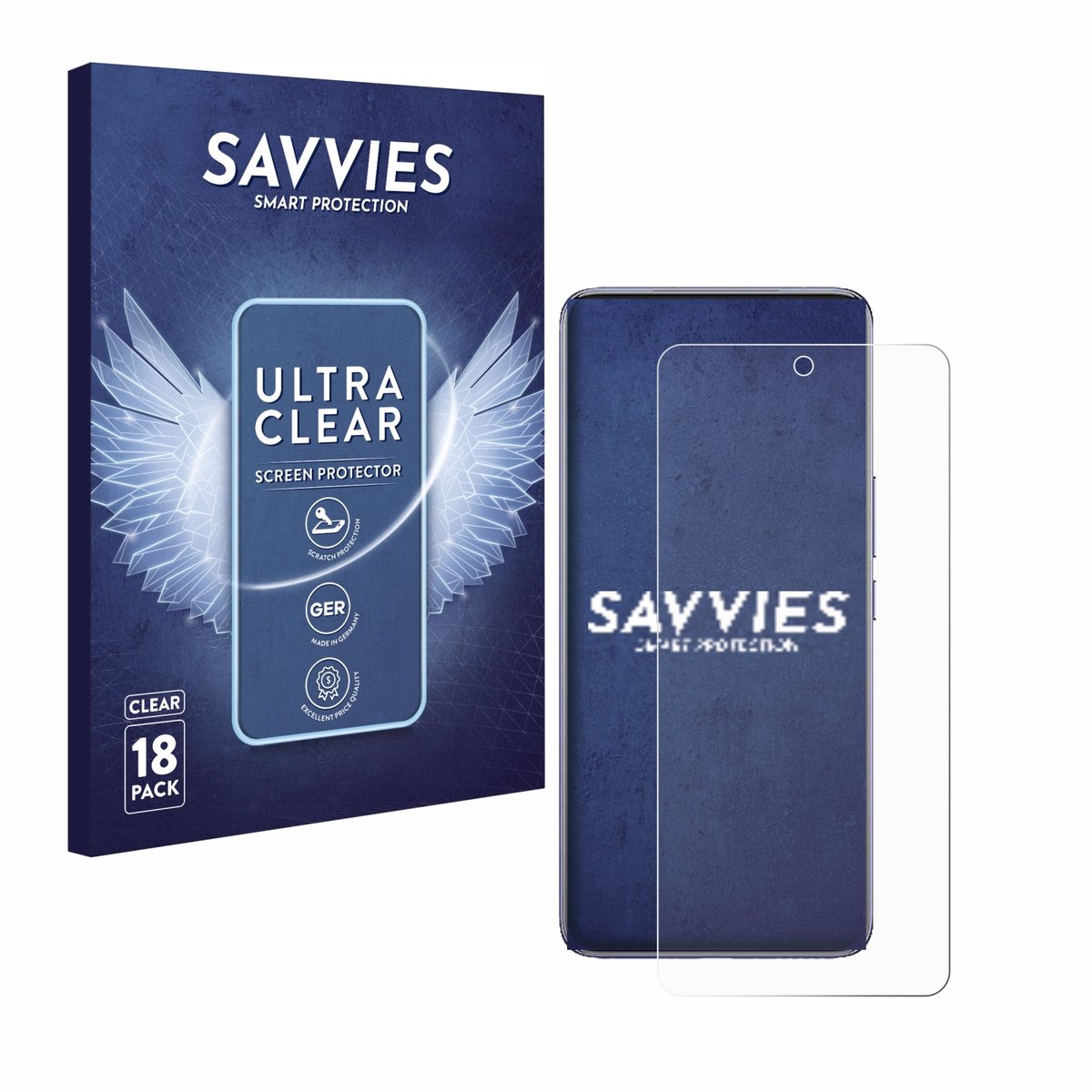 Savvies - Screenprotector voor Vivo T4 Pro - Folie Beschermfolie transparant 18 Stuks