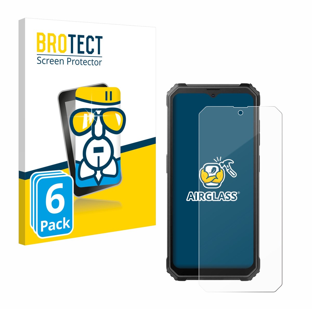 Screenprotector 6 Stuks voor Blackview BV4800 / SE Beschermglas transparant