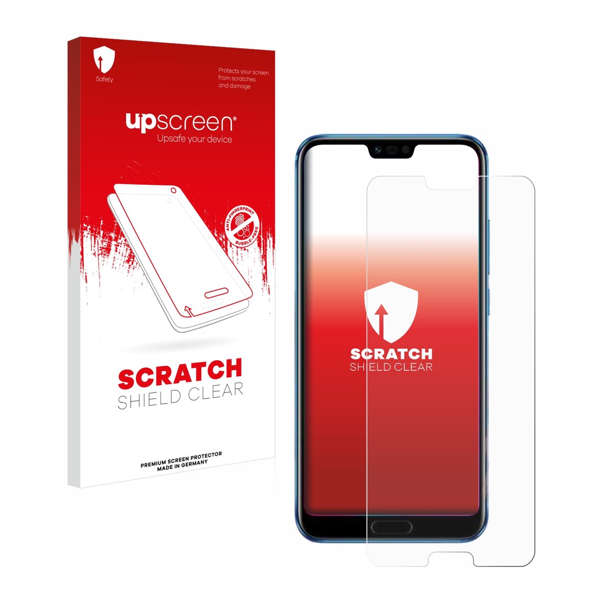 upscreen - Screenprotector voor Honor 10 - Folie Beschermfolie transparant