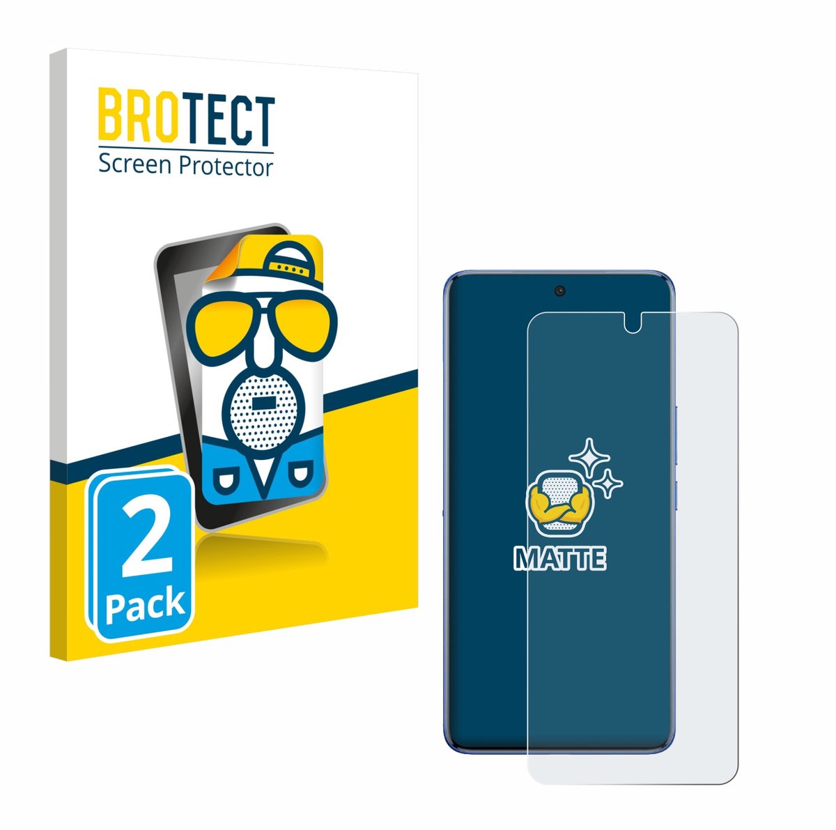 BROTECT - Screenprotector voor Vivo V60 - Folie Beschermfolie matte 2 Stuks