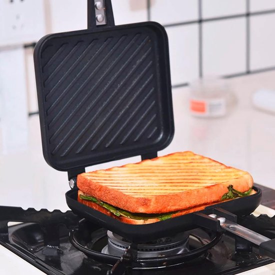Camping toastie maker voor gasstel dubbelzijdig anti-aanbak van Merkloos — afbeelding 5