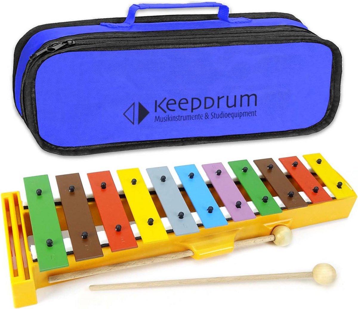 GS Chime Xylofoon voor Kinderen 2-6 Jaar + Keepdrum Opbergtas