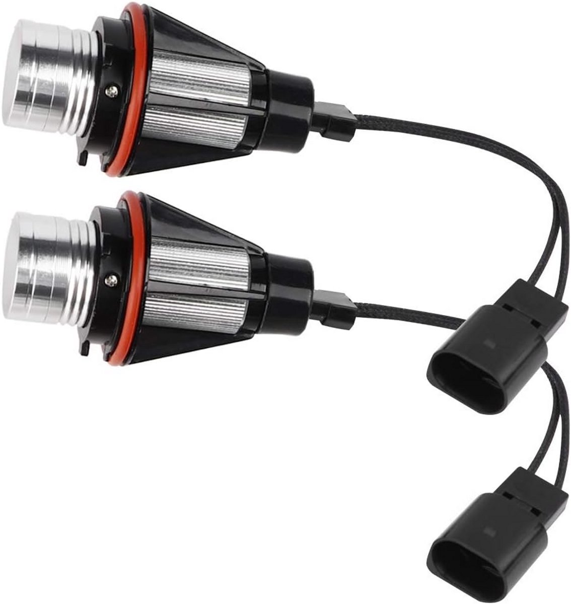 2x Upgrade LED Angel Eyes Koplamp Vervanging Helder Wit 6000K voor BMW Voertuigen