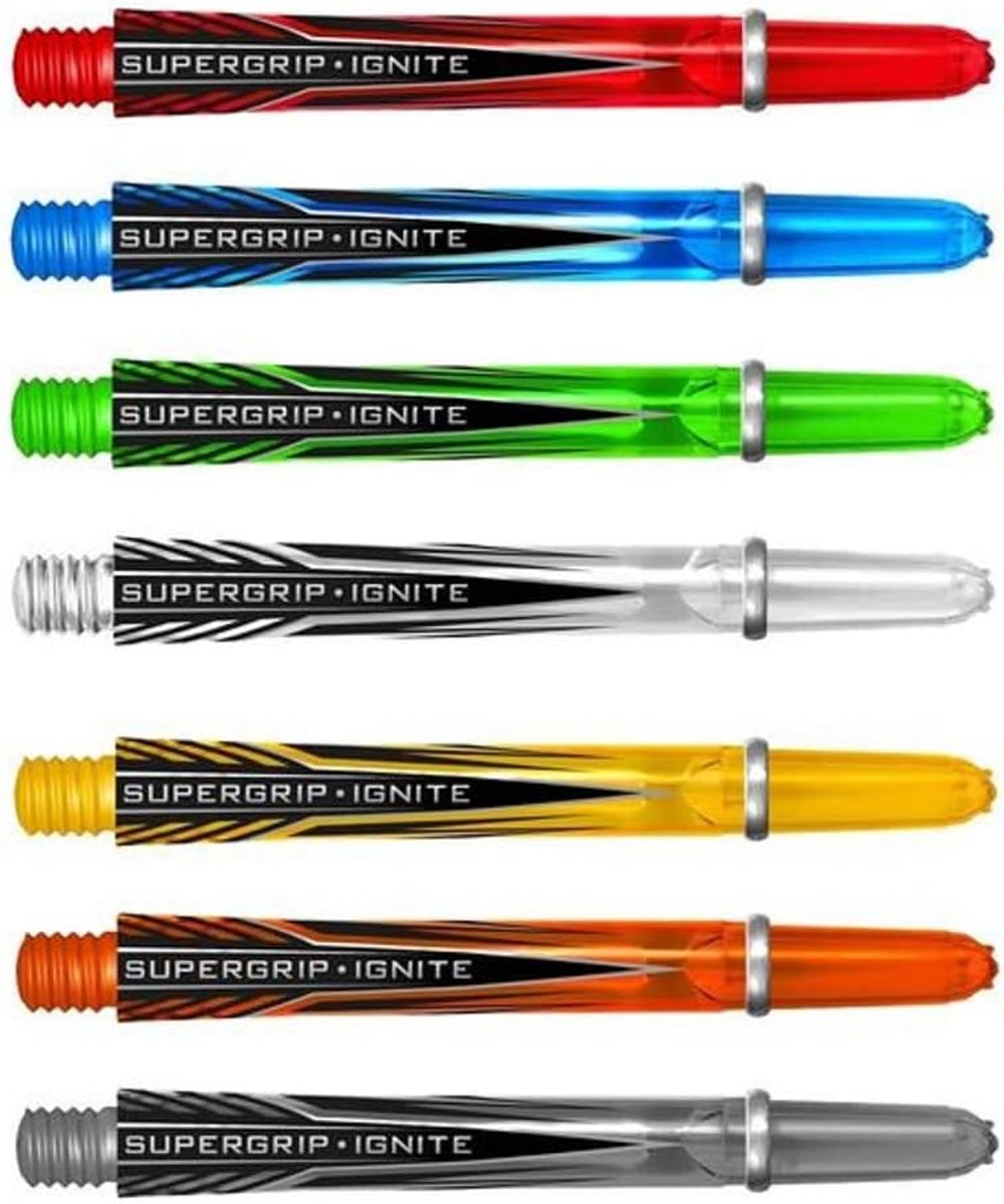 Dartpijlen Shafts Supergrip Ontwerp - Aqua Blauw - Set van 3