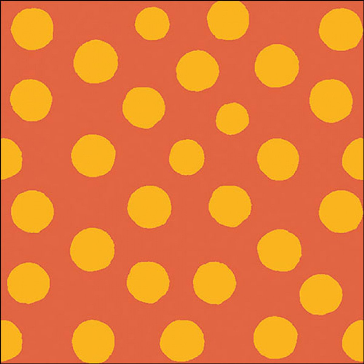 Ambiente Lunch servetten - Polka dots - Yellow/Orange