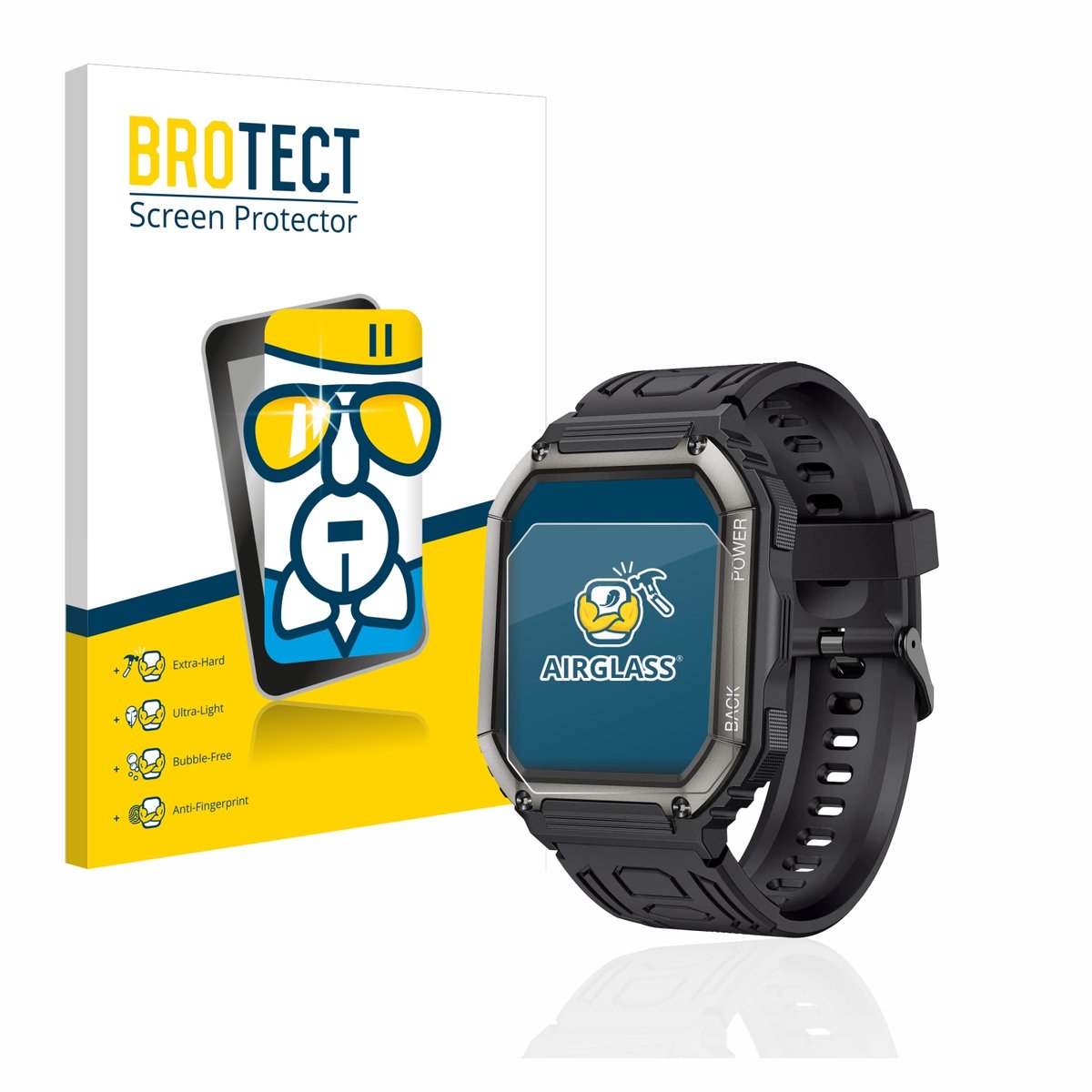 Screenprotector voor Pasonomi KR06 1,8" Beschermglas transparant