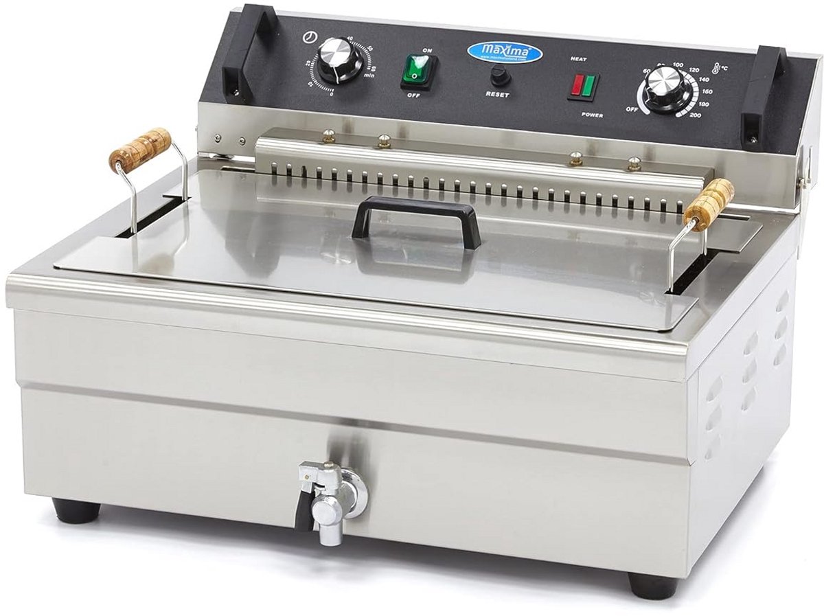 Professionele Frituurpan 20 Liter met Tapkraan en Mand