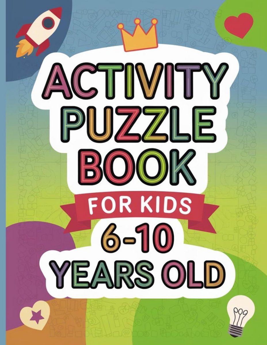 Puzzelboek voor Kinderen 6-10 Jaar: Hersenkrakers, Sudoku, Zoekplaatjes en Meer