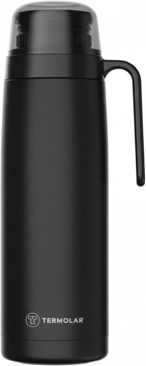 Thermos fles 1 liter zwart