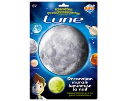 Buki sticker maan - Glow in the dark muurdecoratie voor kinderen.