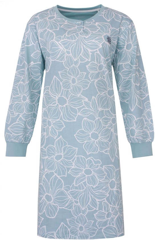Demegimi Nachthemd voor dames, lange mouwen, slaapshirt, katoen, winter, nachtjurk, oversized, slaapshirt, nachtjurk, warm sleepwear, kobaltblauw, L Demegimi Nachthemd voor dames, lange mouwen, slaapshirt, katoen, winter, nachtjurk, oversized, slaapshirt, nachtjurk, warm sleepwear, kobaltblauw, L