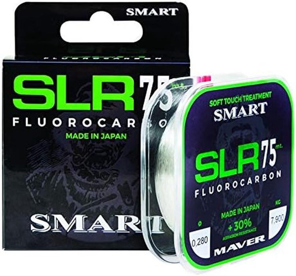 Fluorocarbon Vislijn Zacht 0,195 mm 75m Onzichtbaar voor Alle Visdisciplines