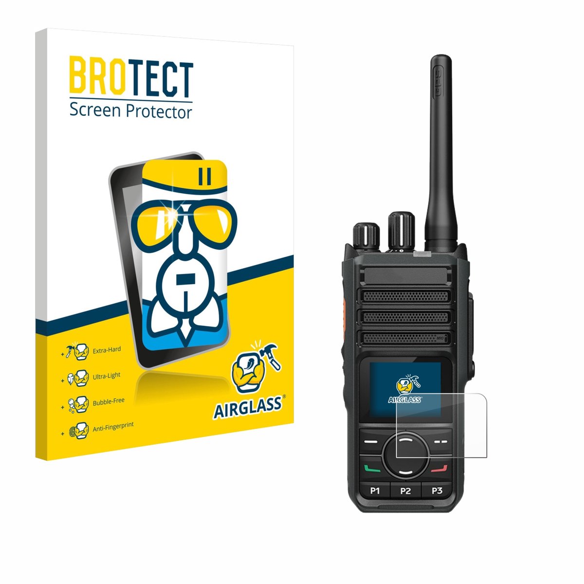 Screenprotector voor Hytera HP565 Beschermglas transparant